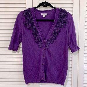 NOT AVAILABLE 🚫 Purple rose cardigan